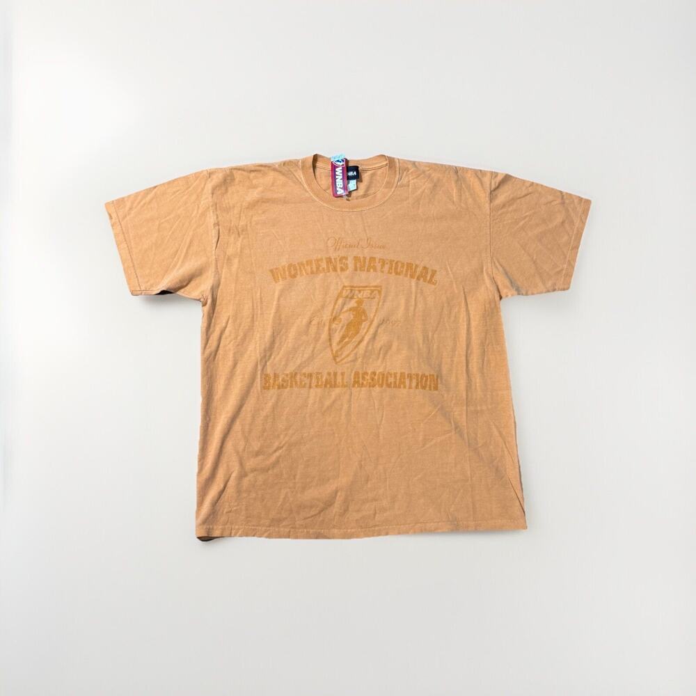 WNBA Shirt Adult X-Large Logo Graphic Tee 90s Orange Size XL